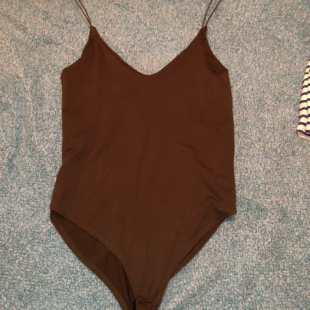 Olive green body suit